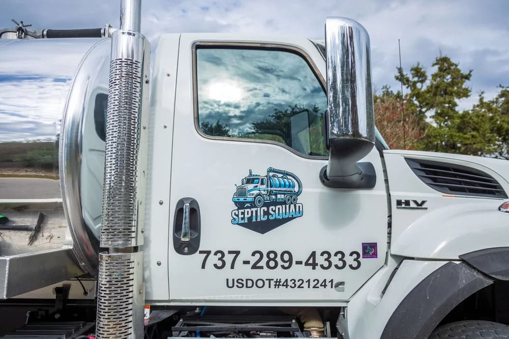 Septic Squad truck and equipment ready for service